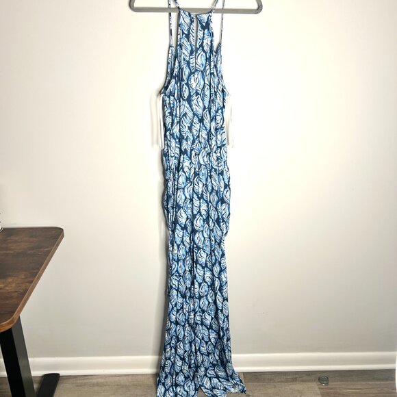 Lilly Pulitzer Blue Dusk Jumpsuit Shell High Tide Beach Vacation Resortwear XL - Picture 6 of 7